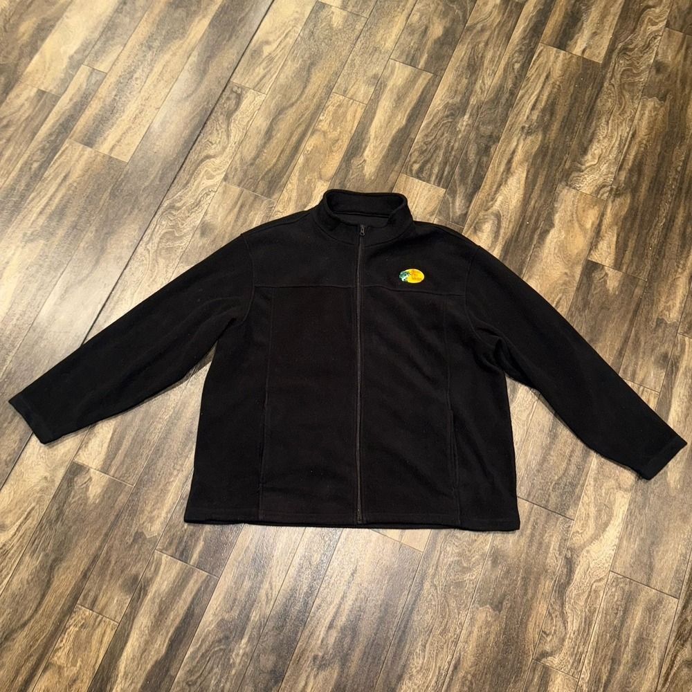 Bass Pro Shops‎ Mens Black Fleece Full-Zip Collard Jacket Size XL